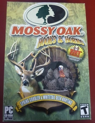 Video Game PC Mossy Oak Hooks and Horns Spring Gobbler & Whitetail Deer Hunting - Image 1 of 2