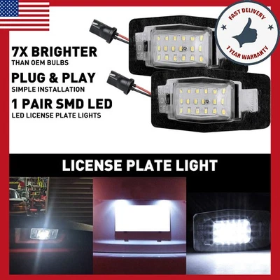 Blanco Se Adapta a Mazda Miata MX-5 1999-2005 Protege 18 LEDs Luces de matrícula Lámparas Foto 1 de 4