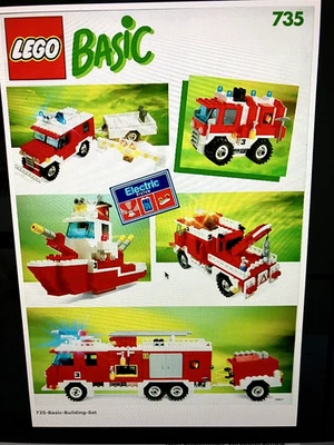 Lego   Basic Building Set   735-1  mit Sound- and Light und  fünf !!  Bauideen - Bild 1 von 4