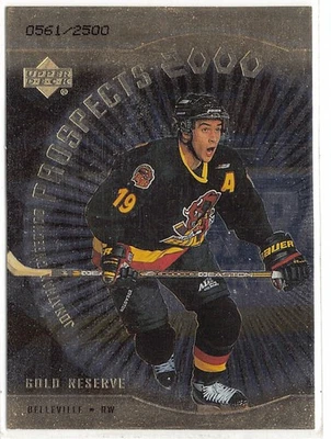 1999-00 UD Gold Reserve #317 Jonathan Cheechoo /2500 - Image 1 of 2