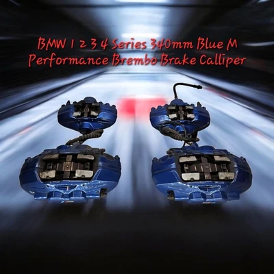 BMW 1 2 3 4 Series 340mm Blue M Performance Brembo Brake Calliper Set - Image 1 of 4