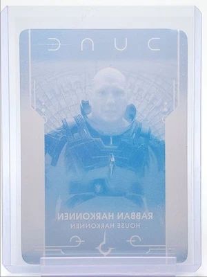 RABBAN HARKONNEN 2024 TOPPS CHROME DUNE CYAN PRINTING PLATE 1/1 Q4920 - Image 1 of 2