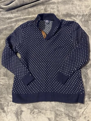 Vineyard Vines Men’s Cashmere Wool Blend Pullover Sweater Buttons Blue Size XL - Image 1 of 4