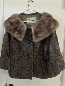Vintage Gassmans Chicago jacket& Fur Collar - Picture 1 of 11