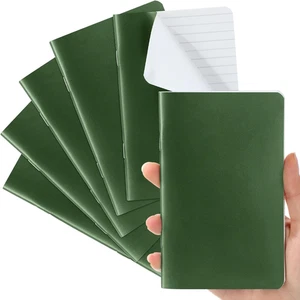 Confezione 6 Notebook Foderati Impermeabili 3,5x5,5 Pollici Tascabile Resistente alle Intemperie - Foto 1 di 6