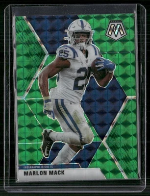 2020 Panini Mosaic #92 Marlon Mack Prizm Green - Image 1 of 2