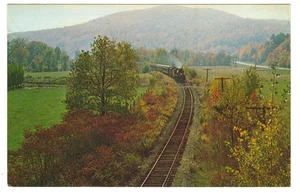 Steamtown Bellows Falls Vermont Postcard Steam Locomotive Train Curve Williams - Picture 1 of 2