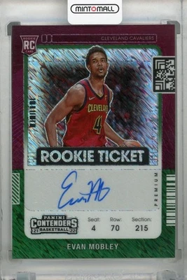 2021-22 Panini Contenders Evan Mobley Rookie Ticket Variation RC - Image 1 of 2