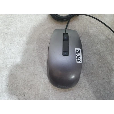 Dell M-UAV-DEL8 Laser Mouse Grey Black Wired USB 6-Button Scroll Wheel 1600 DPI - Image 1 of 4
