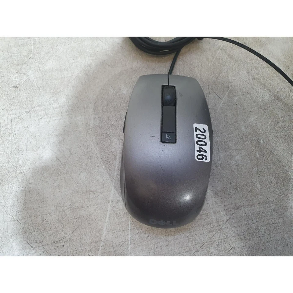 Dell M-UAV-DEL8 Laser Mouse Grey Black Wired USB 6-Button Scroll Wheel 1600 DPI - Image 1 of 4