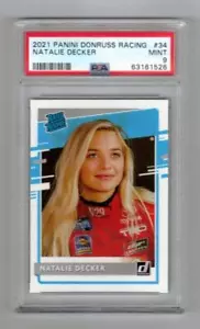 2021 Panini Donruss Racing NATALIE DECKER RC #34 PSA 9 Mint - Picture 1 of 1