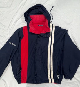 Vintage Nautica Performance Wendejacke Herren Large rot weiß und blau 90er - Bild 1 von 8
