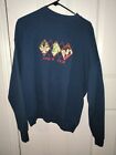 Vintage 1996 Space Jam Looney Tunes Taz Sweatshirt Sweater Size XL