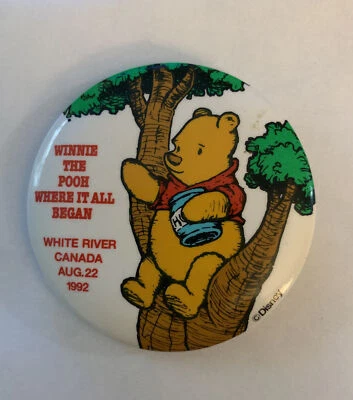 Winnie The Pooh 1992 Where it all Began Canada botón Pinback de 2 1/4" Foto 1 de 3