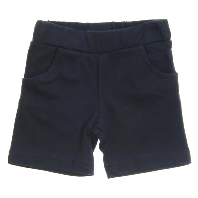PANCO Navy / Yellow Baby / Toddler Boys Basic Knit Shorts |6-12-18 Months|100% Cotton
