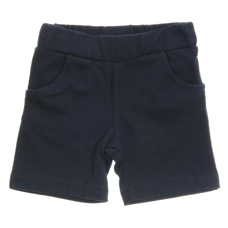 PANCO Marineblau/gelb Baby/Kleinkind Jungen Basic Strick Shorts |6-12-18 Monate|100 % Baumwolle