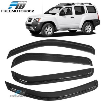 Compatível com 05-16 Nissan Xterra N50 viseiras de janela acrílico defletor protetor solar chuva - Imagem 1 de 4