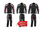 Produktbild - RKSports Motorbike Waterproof Ladies Colored Combo Textile Jacket + Trousers CE