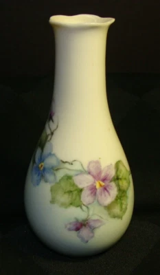 Jarrón de flores pintado a mano de colección 4,75" Foto 1 de 4