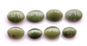 Natural Cats Eye 22.35ct Cats Eye Cabs 11 Pcs Loose Gemstone Jewelry Making - Picture 1 of 5