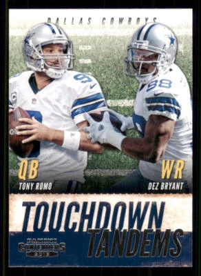 2013 Panini Contenders Touchdown Tandems #3 Dez Bryant/Tony Romo - Image 1 of 2