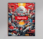 Supreme Poster- Supreme Wall Art, Fashion Art, Supreme Print, Supreme Logo