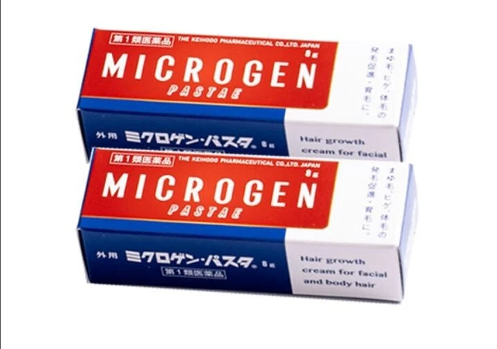 MICROGEN PASTAE 28g Body Hair Growth Cream eyebrows beards chest 2 Set Japan - Image 1 of 1