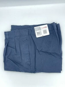 Izod Navy Shorts Boys Size 18 Husky Flat Front Uniform Adjustable Waist B119 - Picture 1 of 2