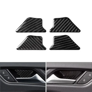 Cubierta de tazón de manija de puerta interior de fibra de carbono para Audi A3 8V S3 RS3 - Imagen 1 de 9