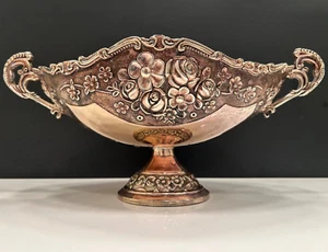¡Zardiniera en el estilo neo-rococó compota plateada ornamentada flores pulidas! - Imagen 1 de 15