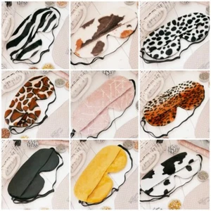 WEIGHTED SLEEP MASK 9 VARIATIONS ANIMAL VELVET SLEEP MASK, EYE MASK,TRAVEL - Picture 1 of 48