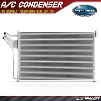 A/C Condenser with Bracket for Chevrolet Malibu Buick Regal Century Olds Pontiac - Image 1 of 4