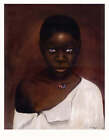 Black and Blue, an African American, Black Art Print by Lauri Cooper