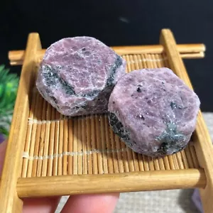 2pc 92g Natural Rough Red Corundum Stones and Minerals Reiki Ruby Raw Gemstone - Picture 1 of 8
