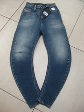 DIESEL JEANS D-Plata Boyfriend Curve Leg size 23  L32 distressed faded NEW BNWT