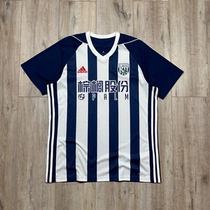 Adidas West Bromwich Albion 2017/2018 Home Football Soccer Jersey Blue Mens L - Picture 1 of 10