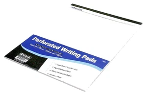 BAZIC Perforated Writing Pad, 50 Sheets 8.5"X11.75", Canary, 1 pack - Picture 1 of 1