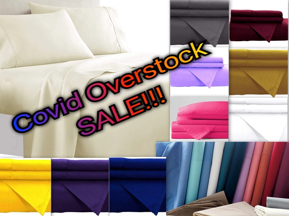 Persian Collection MAX 1900 Sheet set Fitted Flat 16 Deep Wrinkle Free You Pick - Image 1 of 1