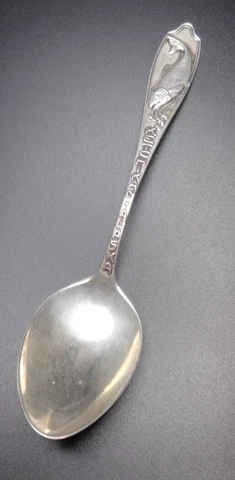 Ketchican alaska Silver Sterling .925 Souvenir Fishing Spoon Vintage Cover