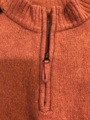 Life is Good Mens Lambswool 1/4 Zip Pullover Sweater Orange XL Extra Large - Image 1 of 4