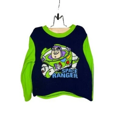 Top de pijama polar Buzz Lightyear niños 6 azul verde Space Ranger Disney Toy Story Foto 1 de 4