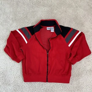 Energy Zone Jacket 8 M Youth Boys School Lightweight Red Black Long Sleeve Zip - Picture 1 of 9