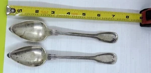 Antique Silver Server Spoons 100g Marked .800 + V No Mono - Picture 1 of 6