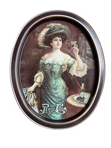 Vintage 1973 Gibson Girl Drink Pepsi Cola Tray | Classic Americana - Picture 1 of 3