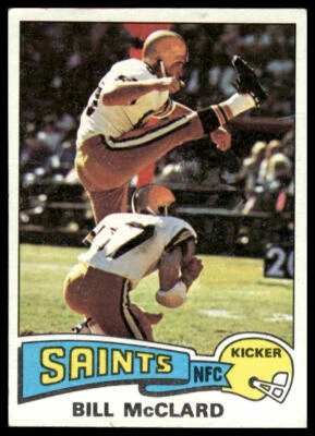 1975 Topps #382 Bill McClard New Orleans Saints - Image 1 of 2