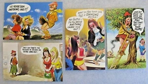 Lot of Four KILT Humour related Vintage 1970's Bamforth COMIC Postcards unused - Picture 1 of 6