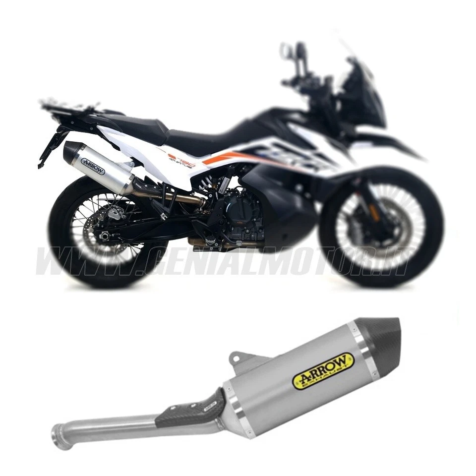 Pot D'Echappement Arrow App Rtech Alu F Carb KTM 790 Adventure R 2019 > 2020 - Photo 1/3