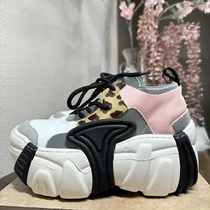 Sneakers Swear London donna 40 US 9 elementi platform rave stampa animalier punk - Foto 1 di 12