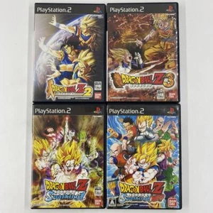 PS2 Dragon Ball Z 2 & 3 Budokai Tenkaichi Video Game set of 4 Japanese ver. USED - Picture 1 of 12