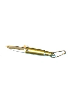 Mini Folding Bullet Knife Keyring Small Pocket Keychain Men Gift Key Tools - Picture 1 of 4